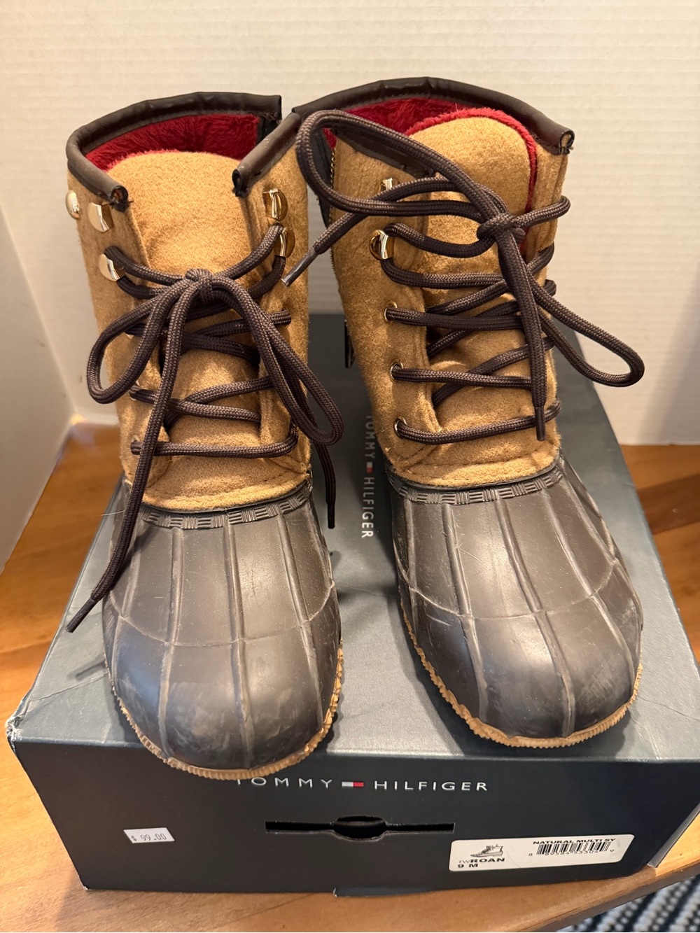Tommy Hilfiger Roan Brown Waterproof Lace-Up Boots